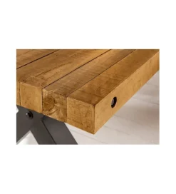 Stół FACTORY Thor 200 cm drewno sosna brąz