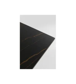 Stół GLORIA 180 x 90 cm ceramiczny blat czarny