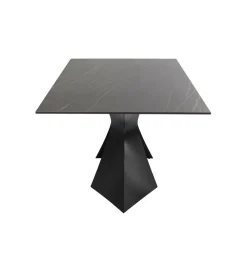 Stół GLORIA 180 x 90 cm ceramiczny blat czarny