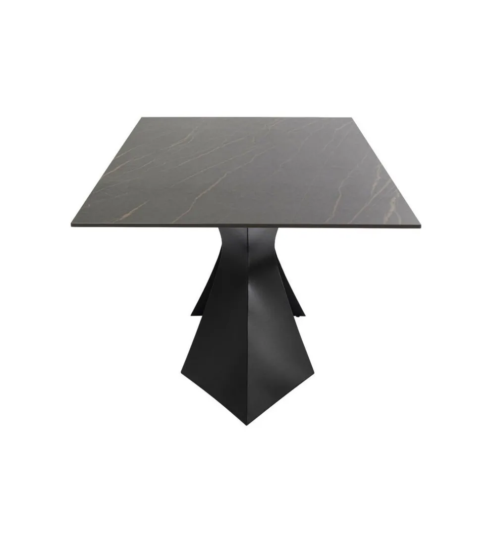 Stół GLOYRIA 200 cm ceramika w optyce czarnego marmuru