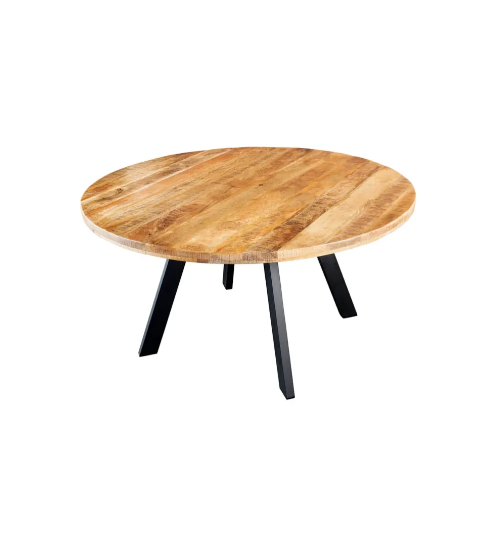 Stół IRON CRAFT 140 cm drewno mango naturalny