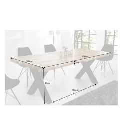 Stół Iron Craft X 200 Cm Drewno Mango