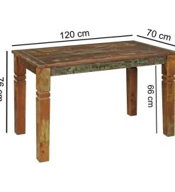 Stół JAKARTA Kalkutta 120 cm drewno mango