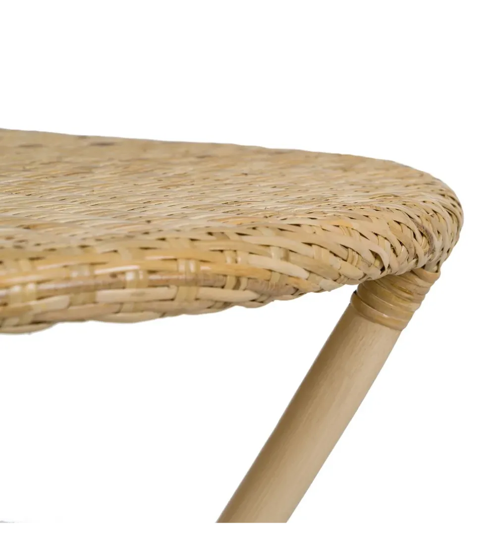 Stół KAPE 75 cm ratan naturalny