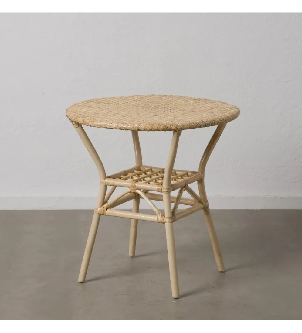 Stół KAPE 75 cm ratan naturalny