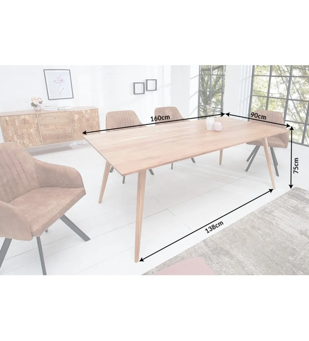 Stół Komodo Mystic 160 cm drewno akacja