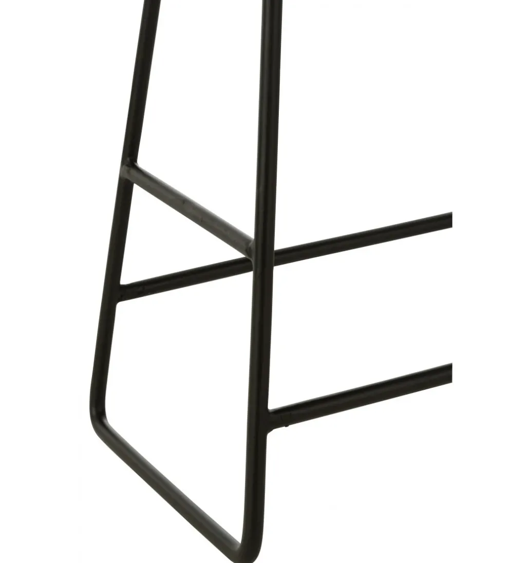 Stołek ZAMBIA drewno teak czarny