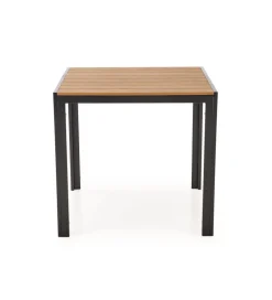 Stół ogrodowy FIERRO 80 cm brązowy czarny