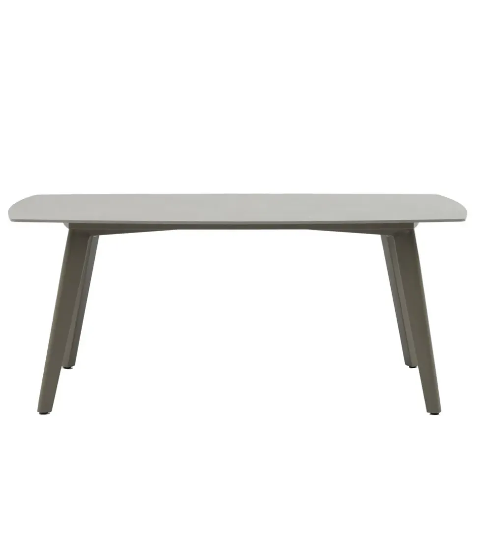 Stół ogrodowy MARIN 180 cm szary beżowy porcelanowy blat