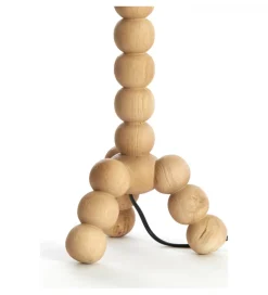 Stojak do lampki nocnej VEGLIO 40 cm drewno mango naturalny
