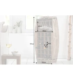 Stojak na wino Chateau 97 cm drewno jodła