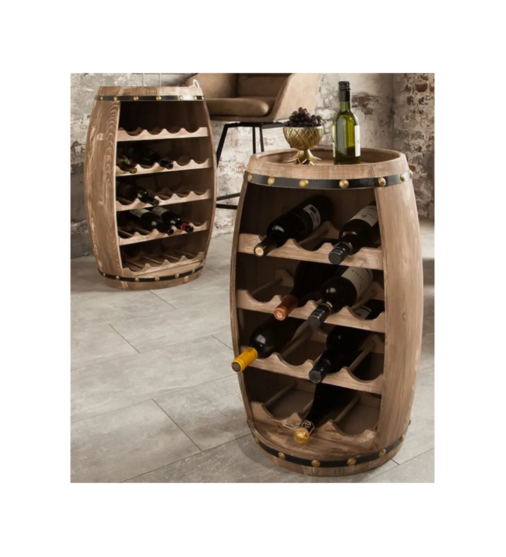 Stojak na wino Chateau 60 cm drewno jodła