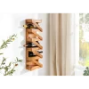 Stojak na wino MAKASSAR 80 cm na 5 butelek drewno teak