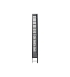 Stojak na wino PORTO 75 x 180 cm czarna