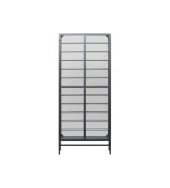 Stojak na wino PORTO 75 x 180 cm czarna