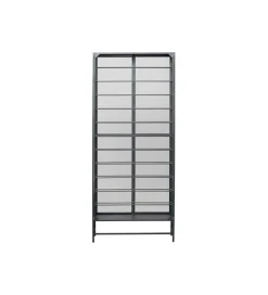 Stojak na wino PORTO 75 x 180 cm czarna