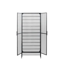 Stojak na wino PORTO 75 x 180 cm czarna