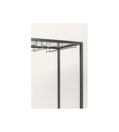 Stojak na wino PORTO BAR 60 x 170 cm czarny