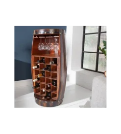 Stojak na wino REMMES 97 cm drewno jodła
