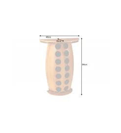 Stojak na wino REMMES 60 cm drewno sosna