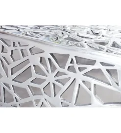 Stolik Abstract DELICADO Zestaw 2 Srebrny