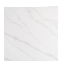Stolik bistro SINTERED 80 cm efekt marmuru biały