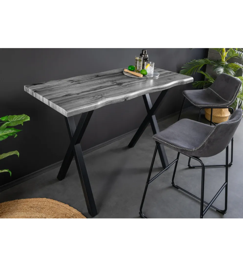Stolik bistro WILD 120 cm drewno dębu szary