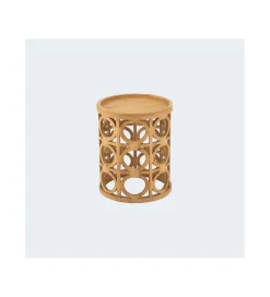 Stolik CARVI 40 cm drewno jodła naturalny