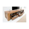 Stolik FINICE Makassar pod TV 170 cm drewno Sheesham
