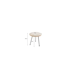 Stolik kawowy ACAPULCO 50 cm naturalny