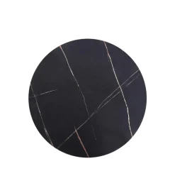 Stolik kawowy ANTICA 80 cm w optyce czarnego marmuru
