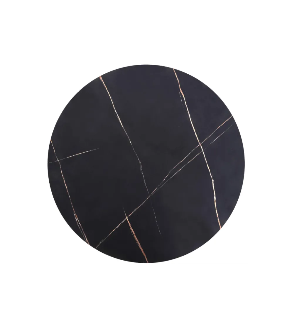Stolik kawowy ANTICA 80 cm w optyce czarnego marmuru