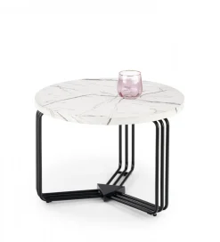 Stolik kawowy ANTICA 55 cm w optyce marmuru