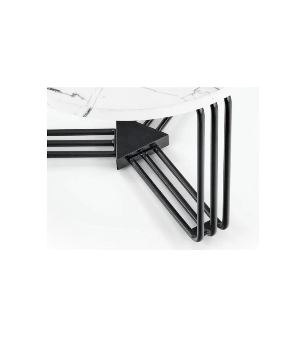 Stolik kawowy ANTICA 55 cm w optyce marmuru