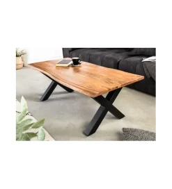 Stolik kawowy ARKTYKA Mammut X 120 cm drewno akacja honey