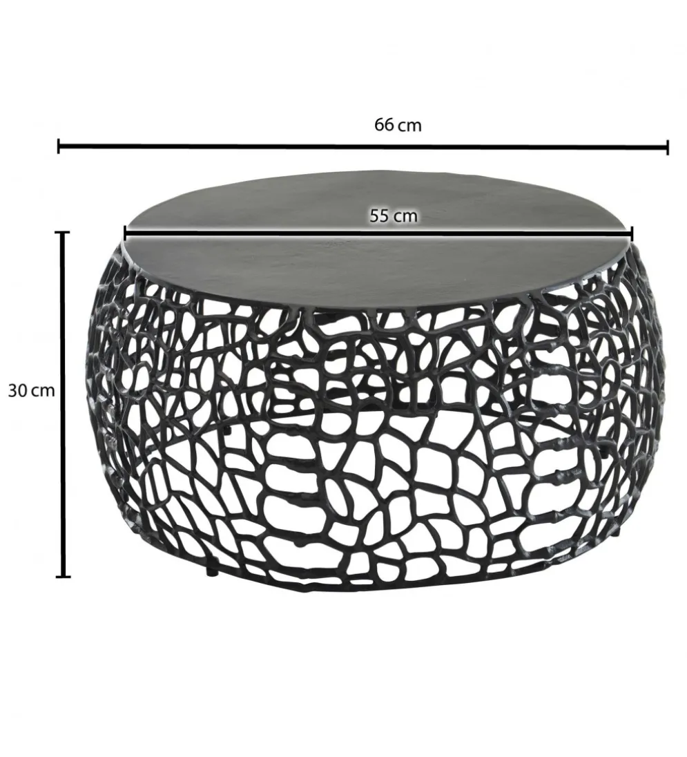 Stolik kawowy ARLES 66 cm czarny