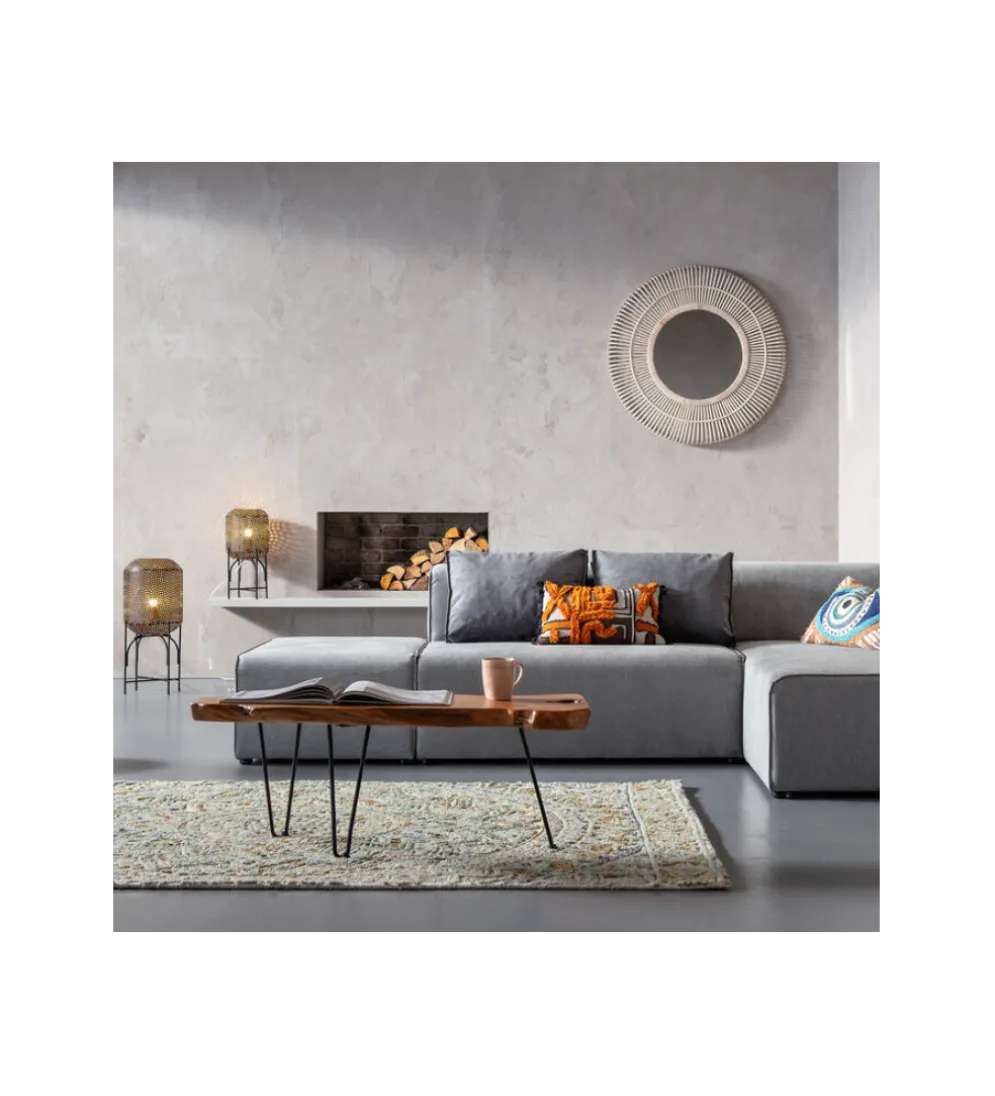 Stolik kawowy ASPEN drewno teak