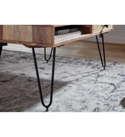 Stolik kawowy BAGLI 110 cm drewno akacja