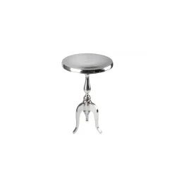 Stolik kawowy Barock Jardin 55 cm srebrny