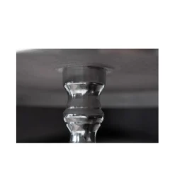 Stolik kawowy Barock Jardin 55 cm srebrny