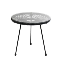 Stolik kawowy boczny ACAPULCO MONO 50 cm czarny