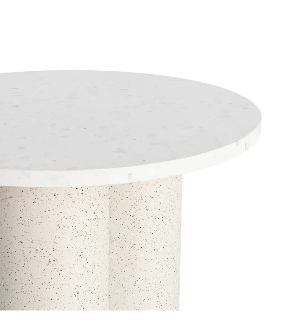 Stolik kawowy boczny CAVRANI 50 cm efekt terrazzo