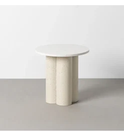 Stolik kawowy boczny CAVRANI 50 cm efekt terrazzo