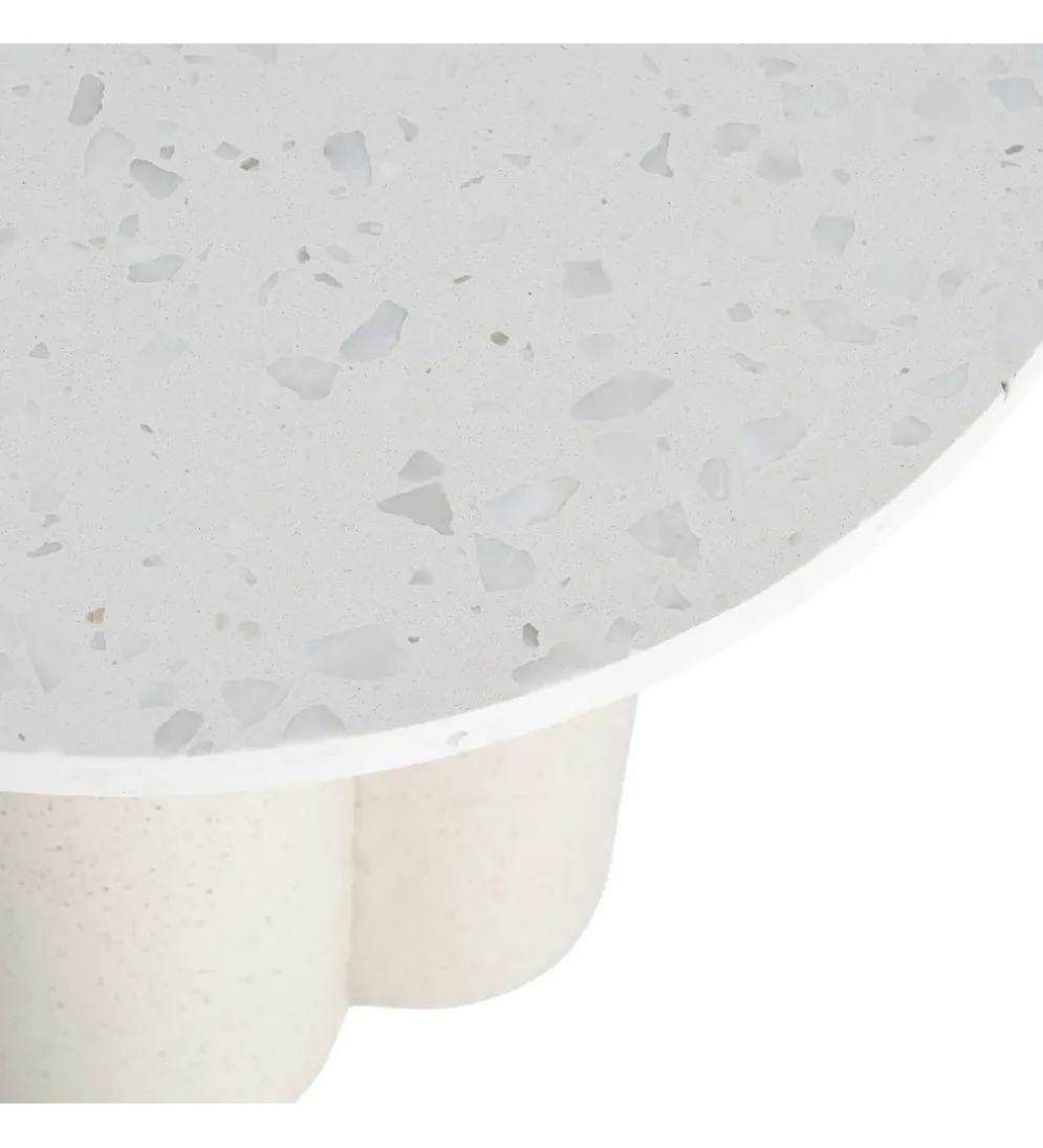 Stolik kawowy boczny CAVRANI 50 cm efekt terrazzo