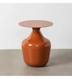 Stolik kawowy boczny CERANKI  47 cm terakkota