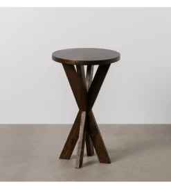 Stolik kawowy boczny CODENA 60 cm drewno mango