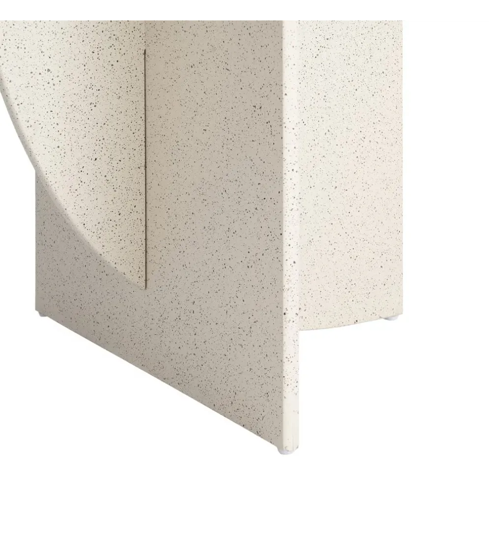Stolik kawowy boczny DOBEMA 60 cm efekt terrazzo