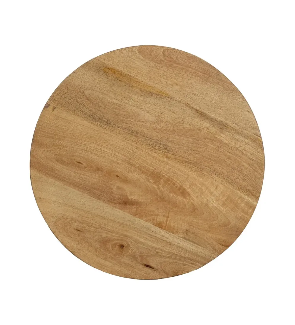 Stolik kawowy boczny DREKEO 55 cm drewno mango