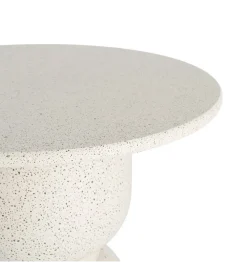 Stolik kawowy boczny EDERAN 60 cm efekt terrazzo