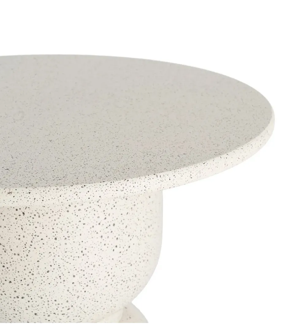 Stolik kawowy boczny EDERAN 60 cm efekt terrazzo